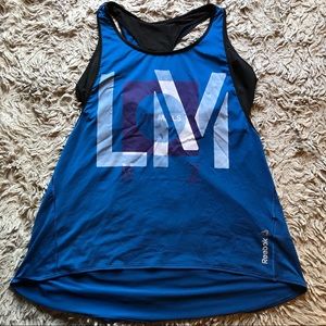 Reebok Les Mills 2 in 1 Tank Built-in Sports Bra